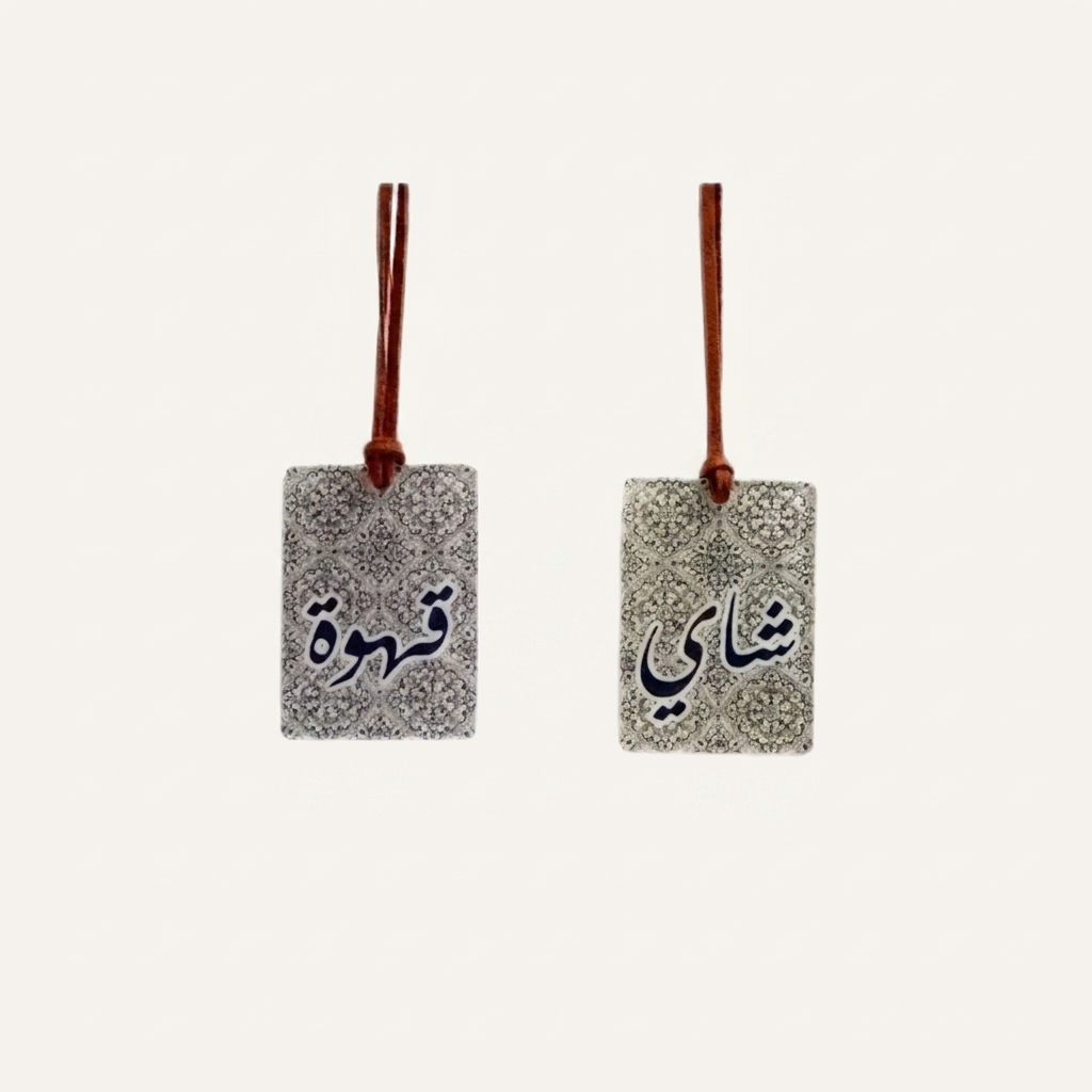 علاقة اكريليك  قهوة و شاي
