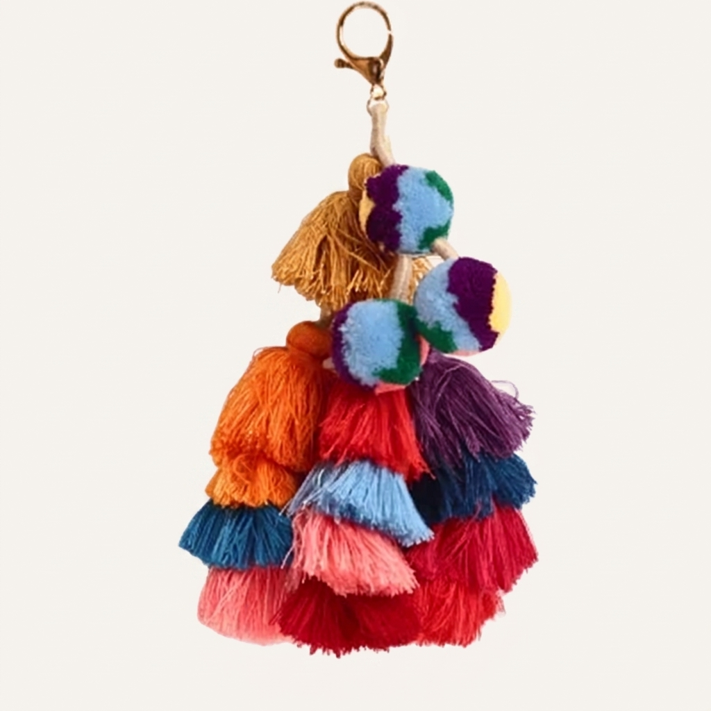 Mixed color keychain