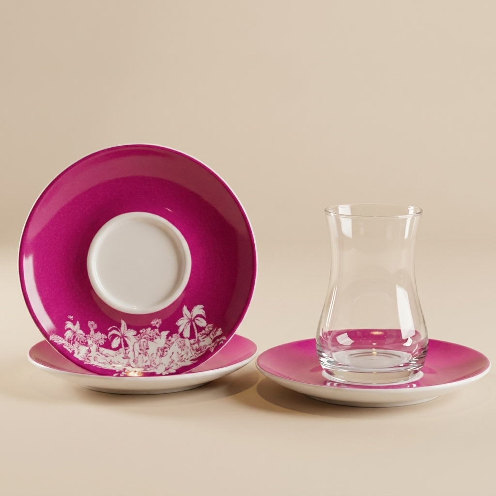 Set of Istikana 6pcs,Purple