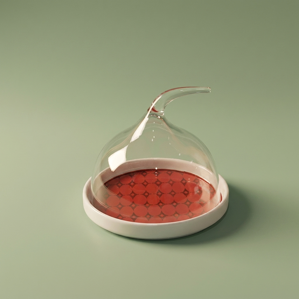 Jewelry design cake plate with cover Red -  small