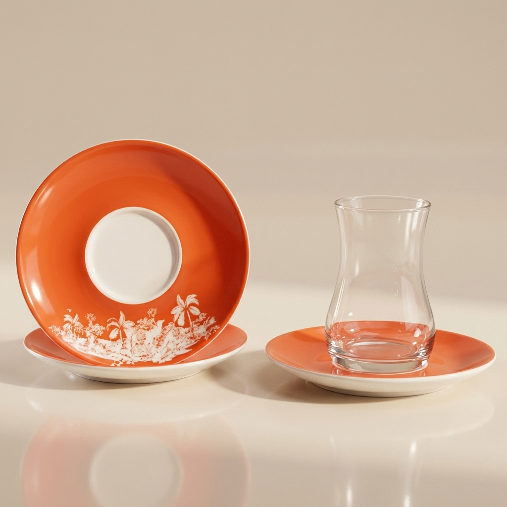 Set of Istikana 6pcs,Orange