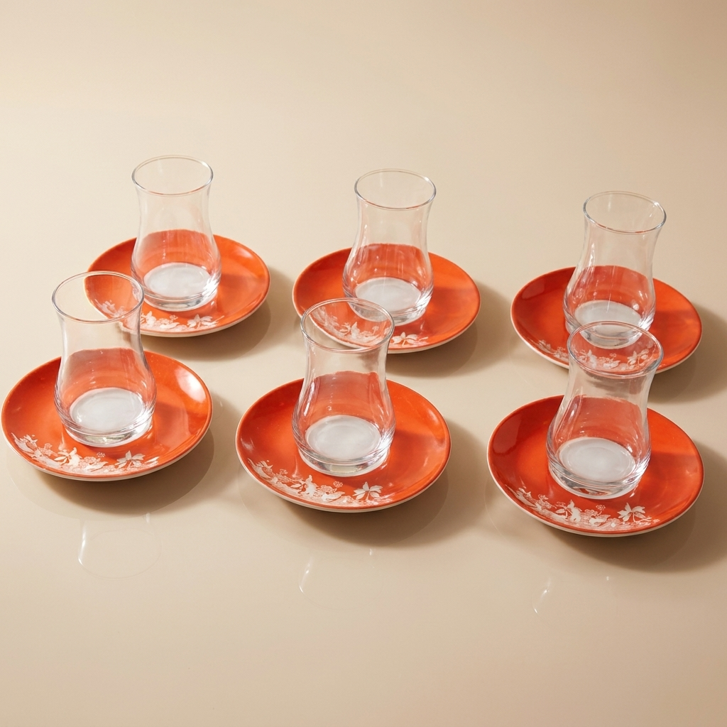 Set of Istikana 6pcs,Orange