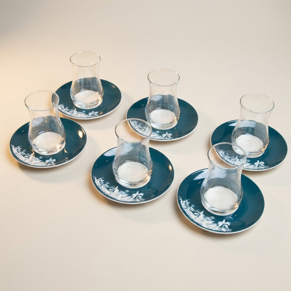 Set of Istikana 6pcs,Blue