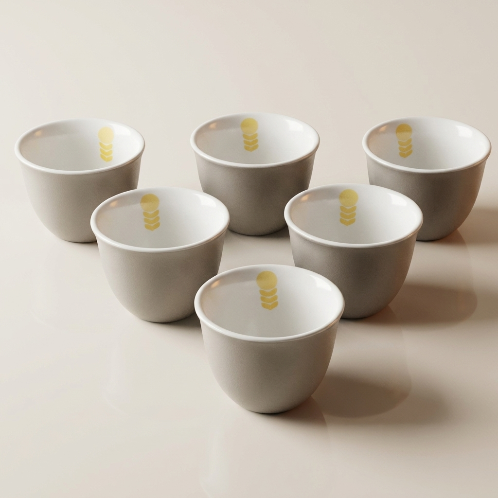 Set of Finjan Grey , 6 pcs