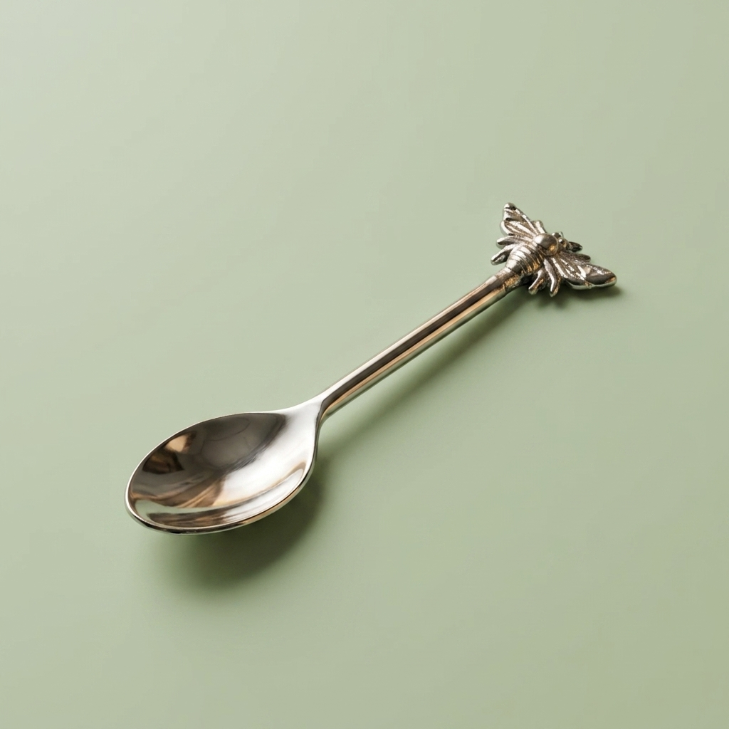 Bees Teaspoon set 6 PCS with Silver shine