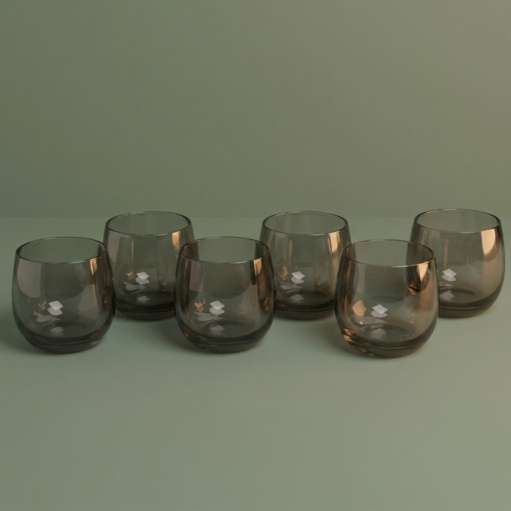 PC Glass black , 6 pcs