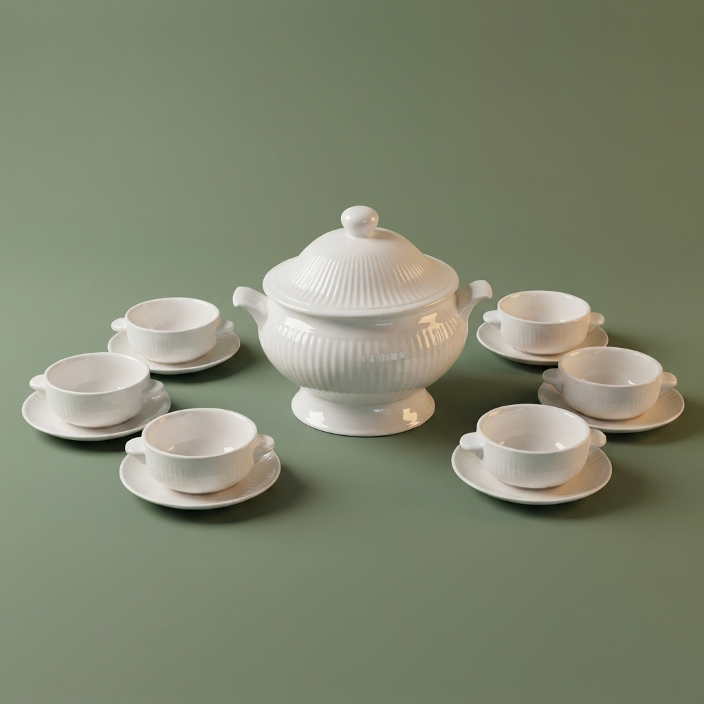 Porcelain Soup Set 2