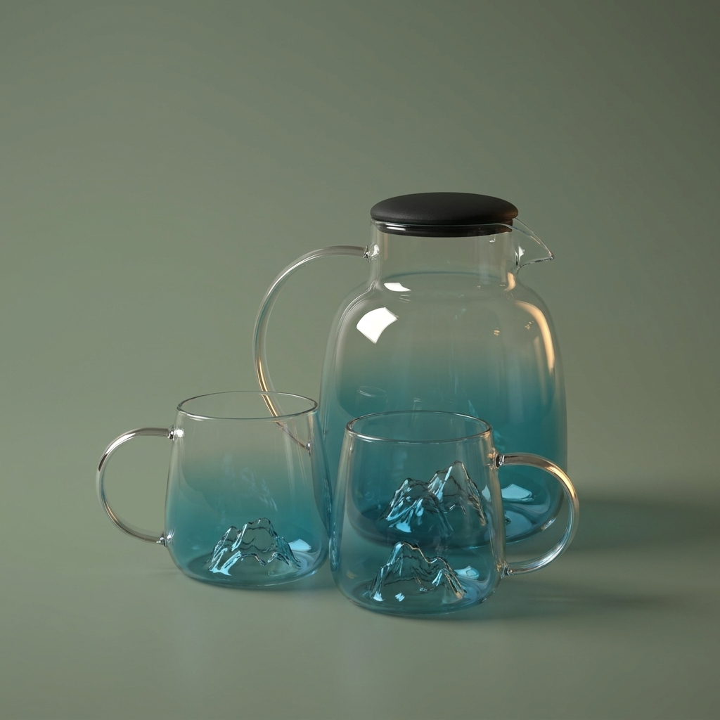 Glass Cold Jug Set