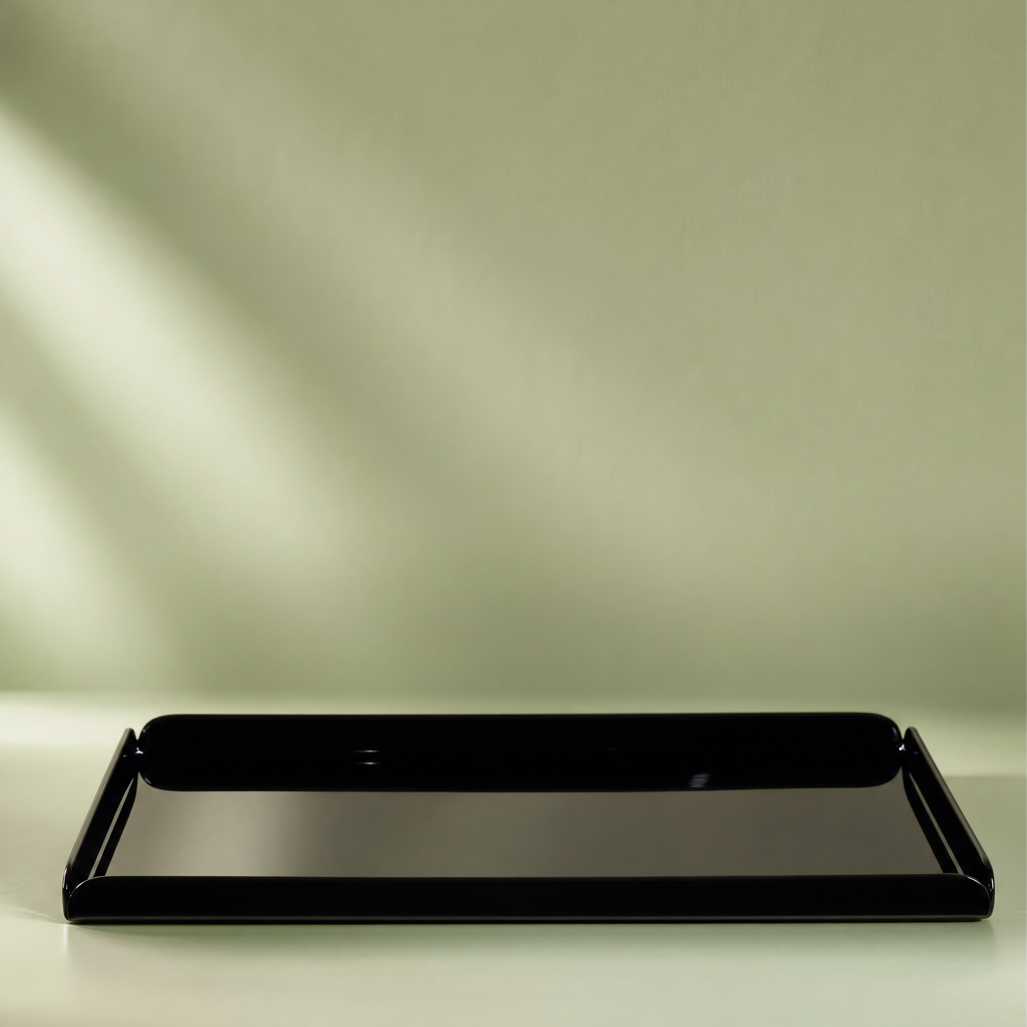 Acrylic Rectangular Tray - Black ( Medium) - 40 x 20 x 2cms