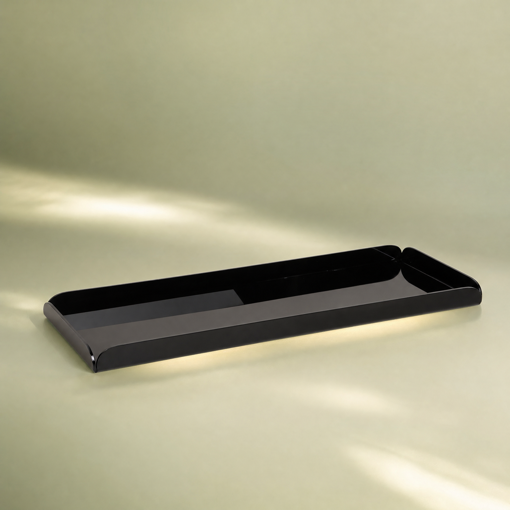 Acrylic Rectangular Tray - Black ( small)