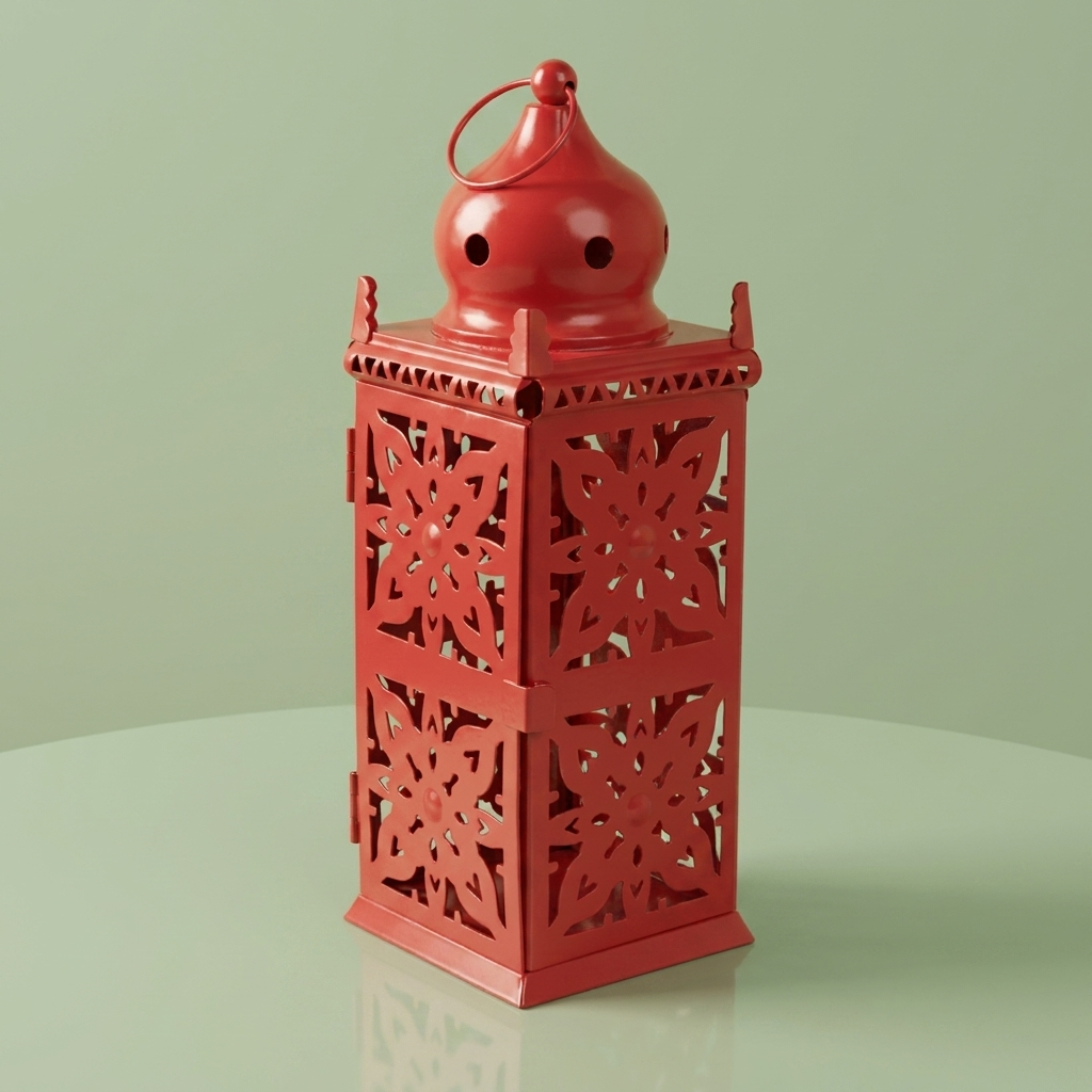 Metal Lantern - Orange